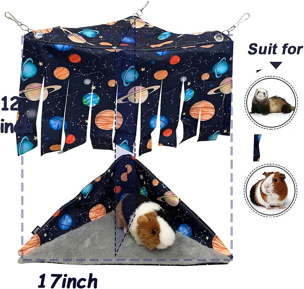 3IN1 Corner Hammock Bed and Double Hammock for Guinea Pig Ferret Rats