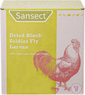 SANSECT 5LB Dried Black Soldier Fly Larvae, Chickens Feed for Wild Birds