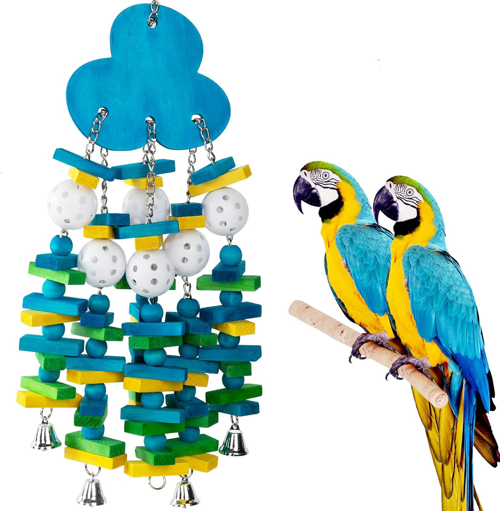 Large Bird Parrot Toys for Cockatoos African Grey Macaws Amazon Parrots