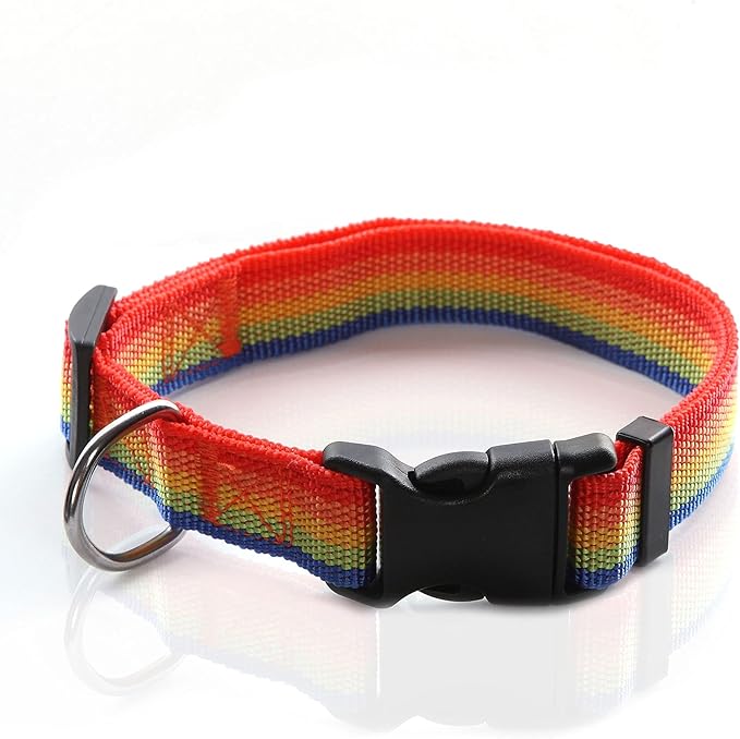 Adjustable Nylon Dog Collar, pet Collar 1 Inch 3/4 Inch 5/8 Inch Wide, by TAIDA