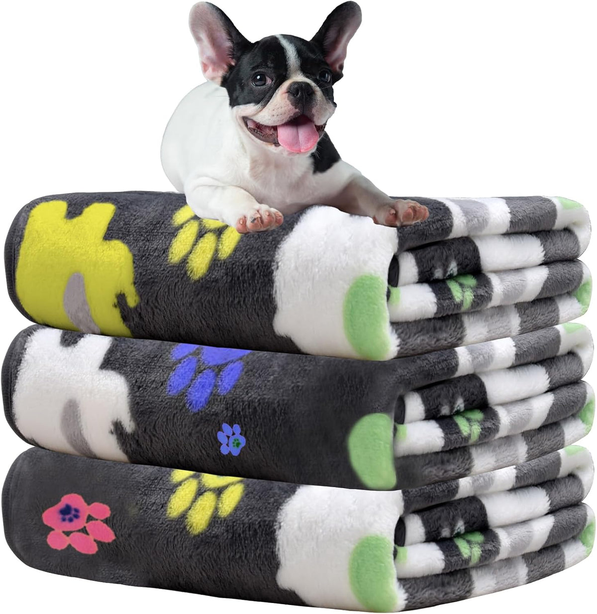 Rezutan Dog Blanket for Medium Dogs 3 Pack Premium Soft Puppy & Cat