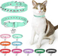 Leather Cat Collars for Boy Girl Cats by DILLYBUD