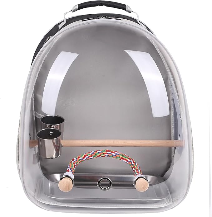 Bird Traval Carrier Cage, Vet Transport Book Bag - Image 4