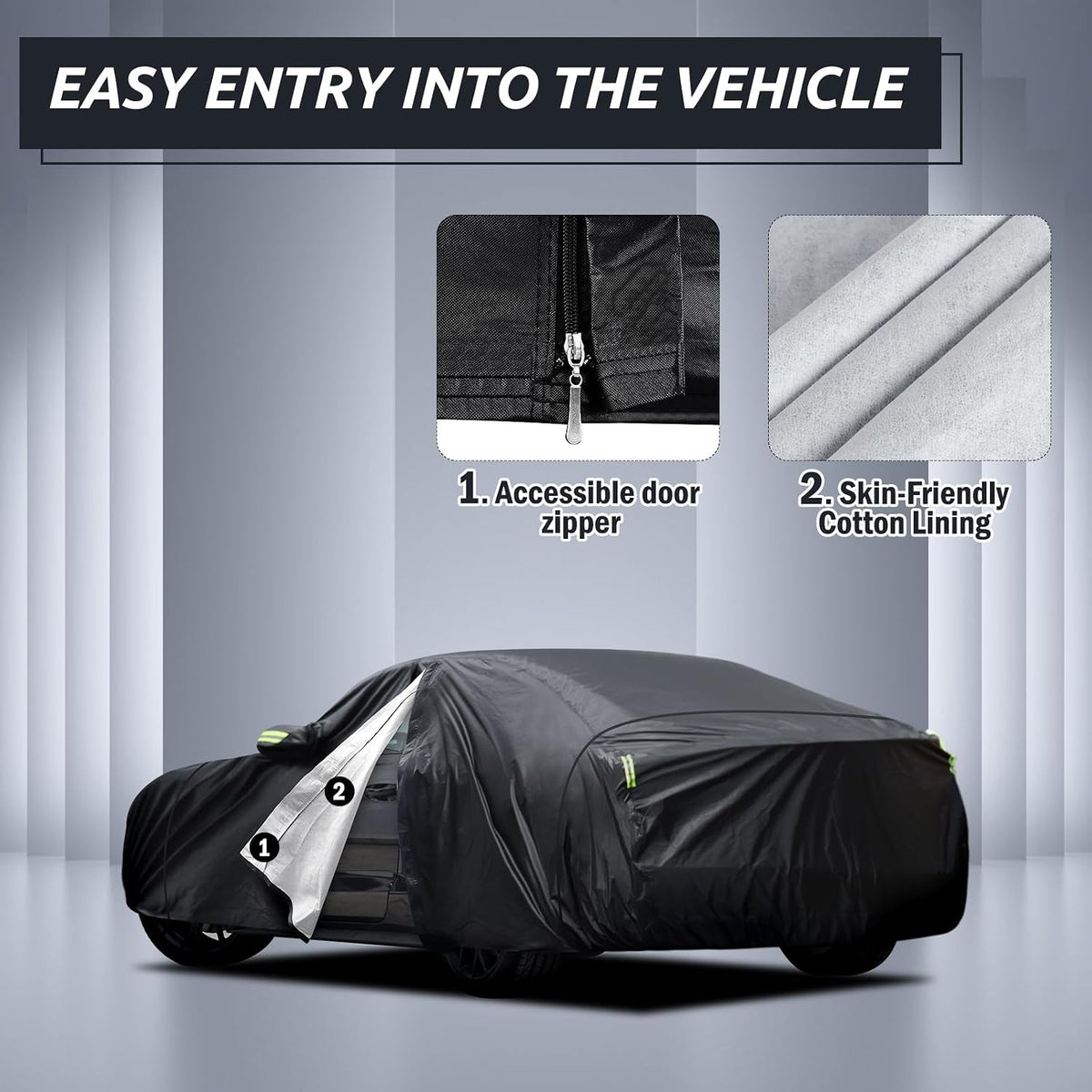 Car Cover Multi-Layer Fit for Ford Mustang 1994-2026,Chevy Camaro 2010-2026