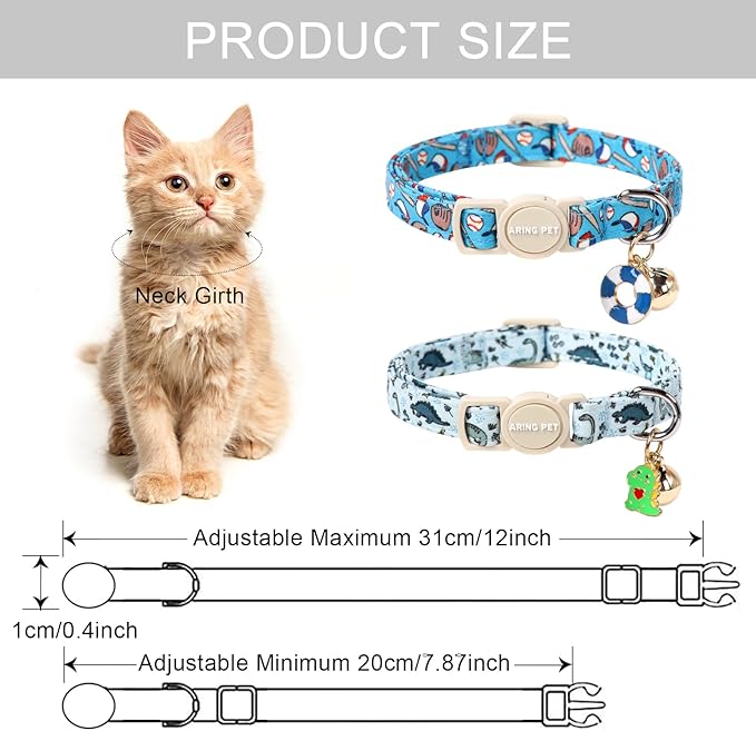 ARING PET 2 Pack Cat Collar-Cute Kitty Collars - Image 4