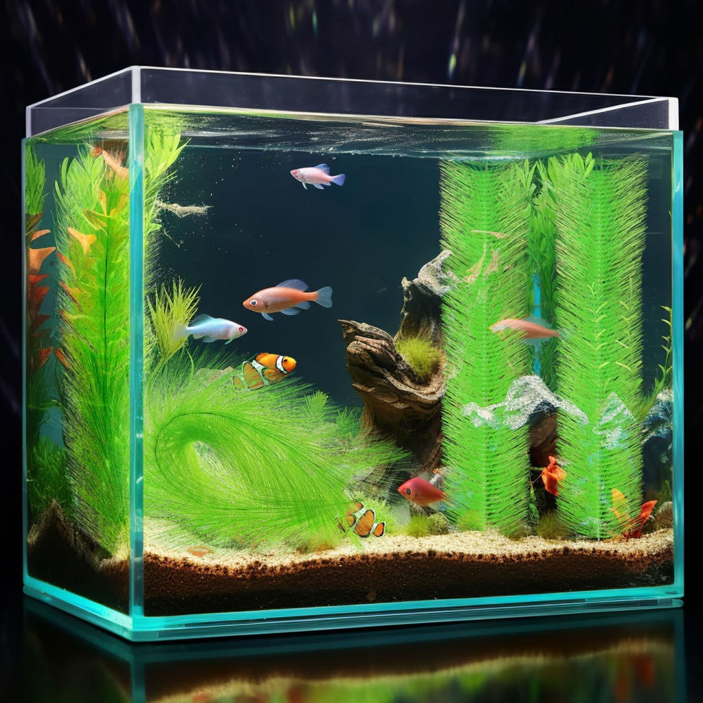 Ipetboom 2 Pack Fish Breeding Grass, 27.5-Inch Aquarium Spawning Brushes