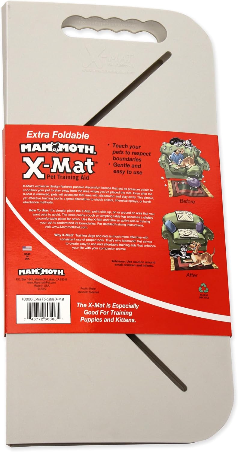 Mammoth Pet Products X-Mat Foldable Training Mat, 18-Inch, Beige (60006D)