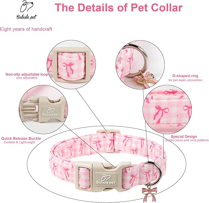 Girl Dog Collar for Medium Dogs - Image 4