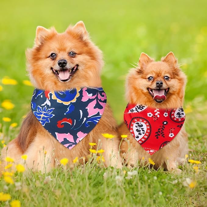 Sanwuta 120 Pcs Paisley Dog Bandanas Bulk Paisley Bandanas - Image 5