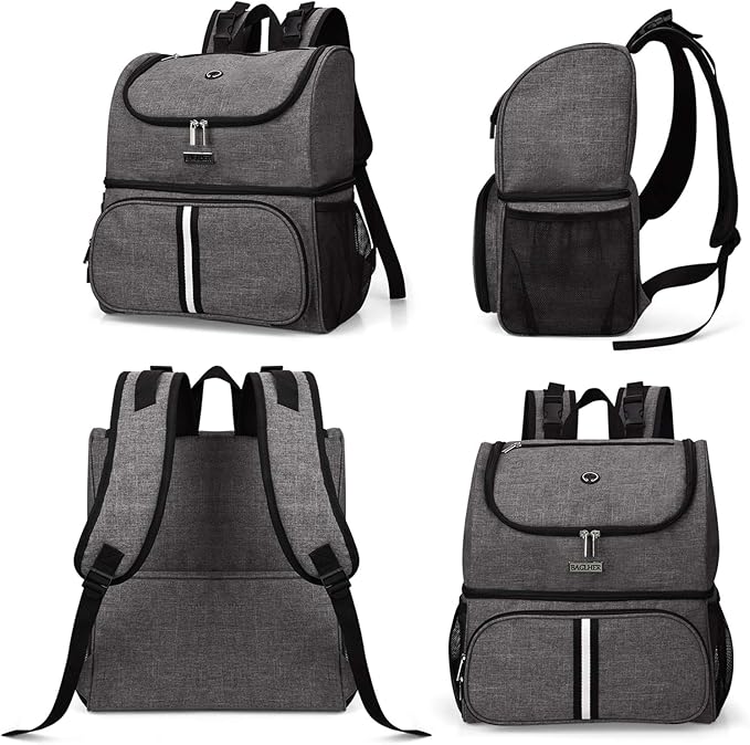 BAGLHER Pet Travel Bag, Double-Layer Pet Supplies Backpack, Pet Travel Backpack - Image 2