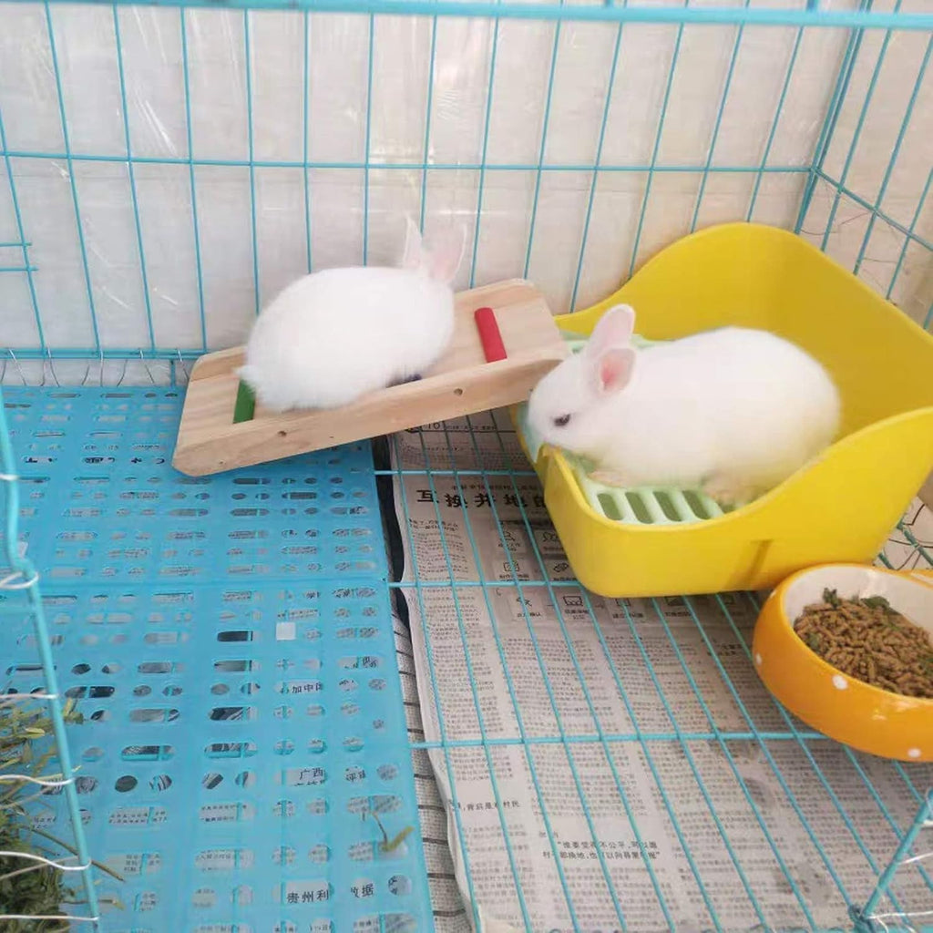 Hamiledyi 4 Pack Rabbit Cage Mats Plastic Resting Mat for Guinea Pig