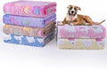 Dono 1 Pack 6 Dog Blankets, Soft Fluffy Fleece Pet Blanket Warm Sleep Mat Paw by Dono