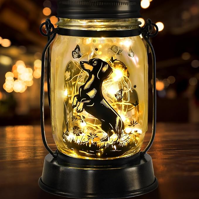 Dachshund Gifts for Women/Men Dachshund Solar Lanterns Mom Birthday Wiener Dog - Image 9