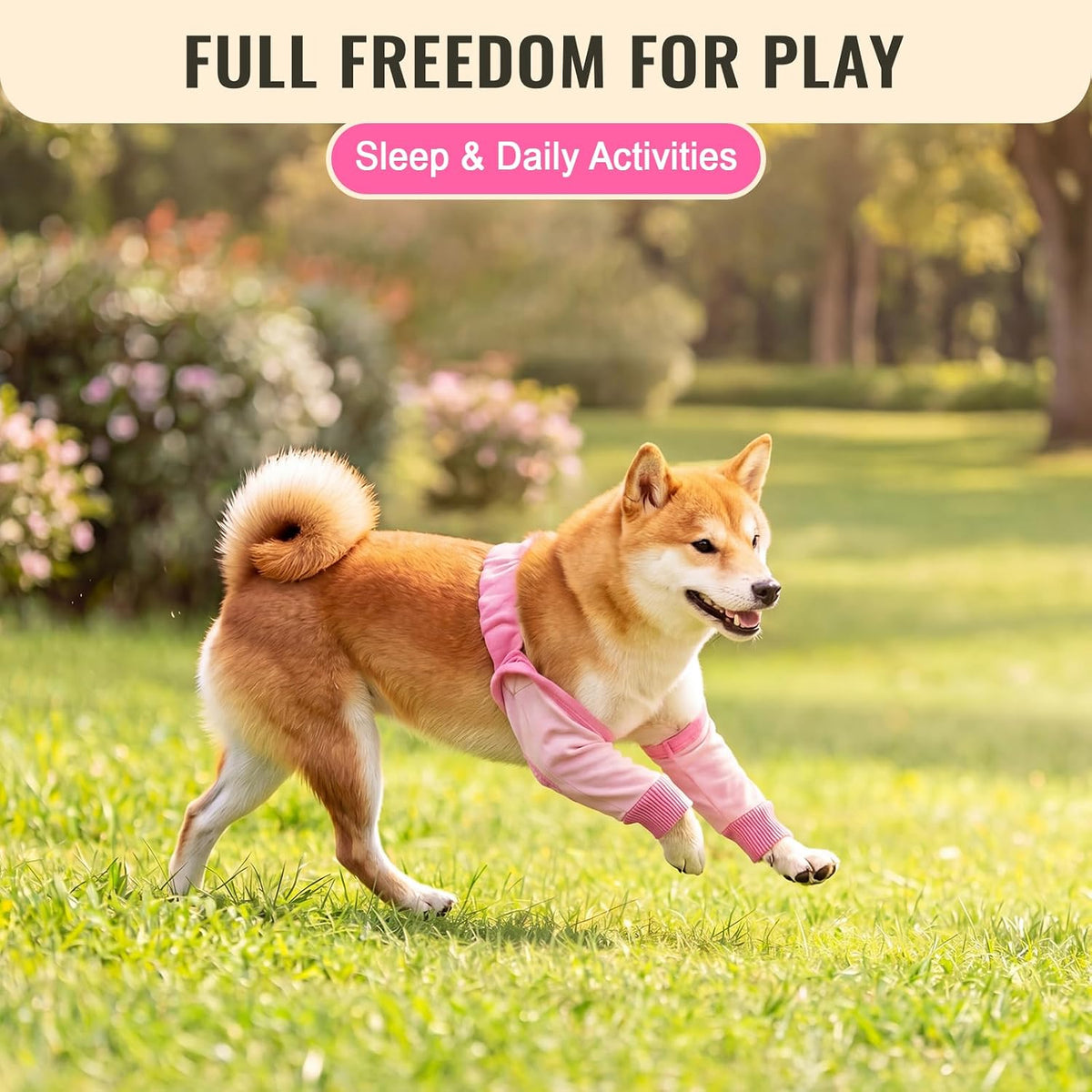Dog Leg Sleeve for Front Legs, Elbow Protector Pads for Callus Joint Wounds