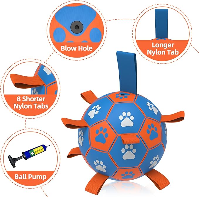 QDAN Dog Ropes Toys Soccer Ball - Image 5