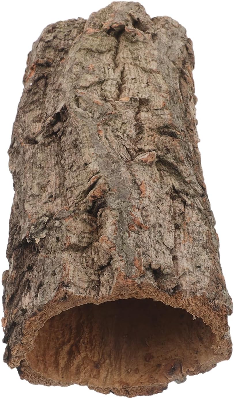 Cork Bark for Reptile Hide, Small Natural Hollow Log Cave, 20 Cm