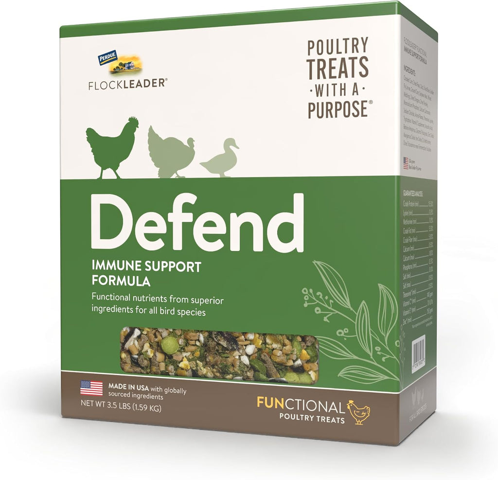 FLOCKLEADER Defend, Poultry Treats for Immune Support, 3.5 lb