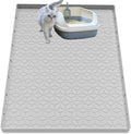 Cat Litter Mat for Litter Box, Silicone Large Cat Litter Trapping Mat by Jacooxi