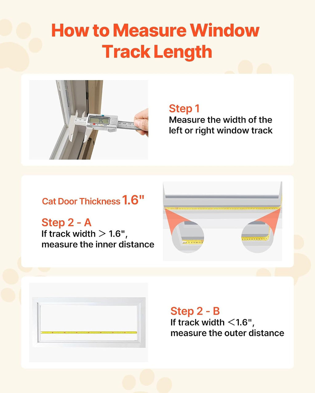 VEVOR Cat Door for Window, Adjustable to Fit Window Width 31"-36", 4 Secure Lock Modes, Aluminum Frame and High-Transparency Glass, Magnetic Closure, Weatherproof Quick-Fit Pet Door for Cats, White