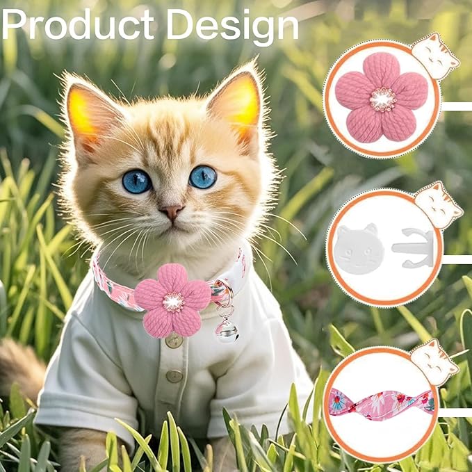 Cat Collar, HYQHYX Breakaway Kitten Collar - Image 2