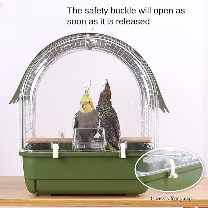 Travel Bird Cage | Portable Sunproof Bird Travel Carrier | Parakeet Carrying - Image 4