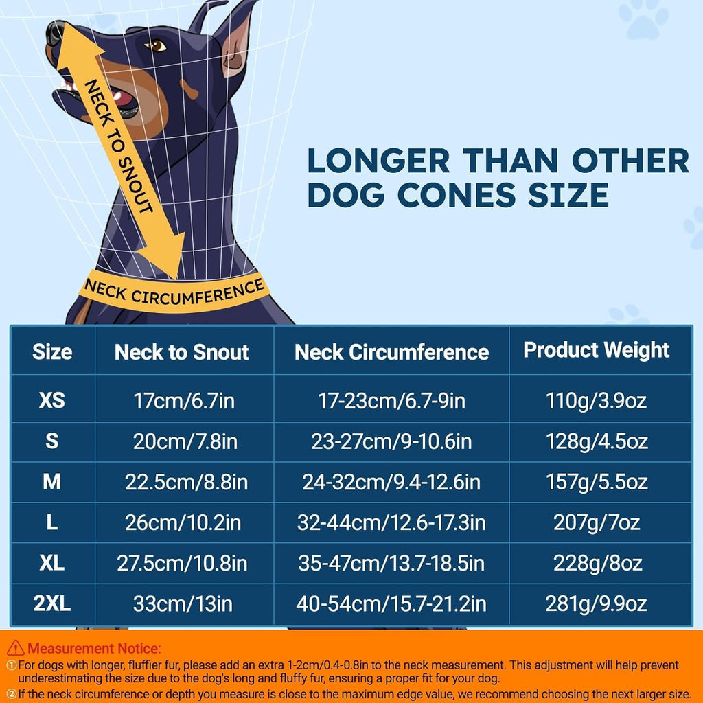 Soft Dog Cone Collar for Large Dogs After Surgery Adjustable