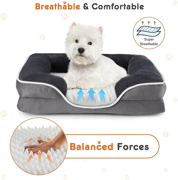 Sweetcrispy Orthopedic Dog Bed, Large Memory Foam Puppy Cat Bed - Image 4