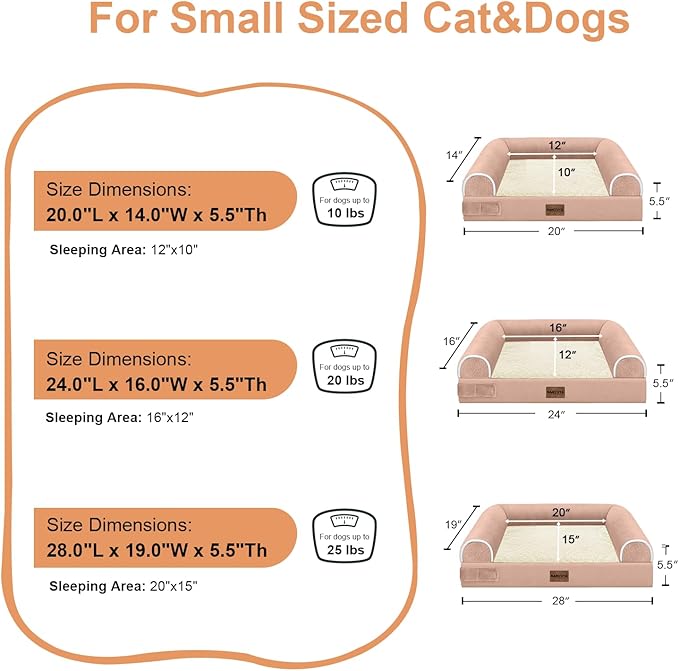 Small Dog Bed Orthopedic Washable: Beds Bolster Small Sized Dogs Bed Egg Crate - Image 6
