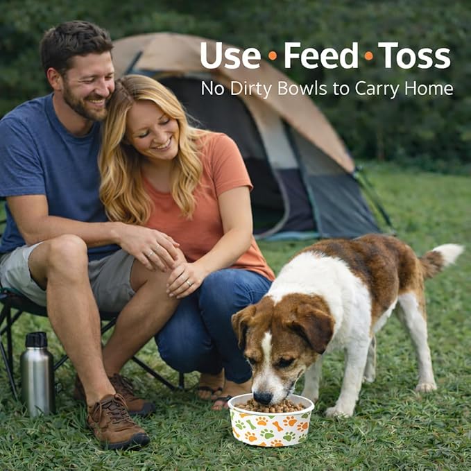 60 Pcs 42 oz/ 5.2 Cups Disposable Pet Bowls - Image 6