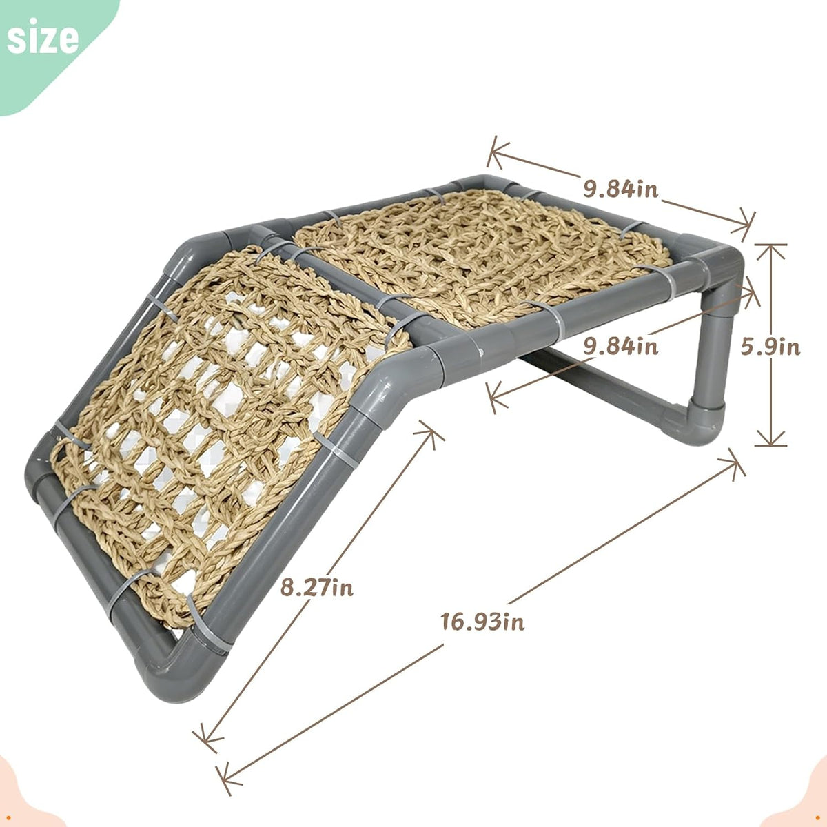 Bearded Dragon Tank Accessories Reptile Basking Platform Hideout Hide Leopard Crested Ramp Bed Hammock for Gecko Chameleon Ball Python Tortoise Snake Enclosure Cage Decor