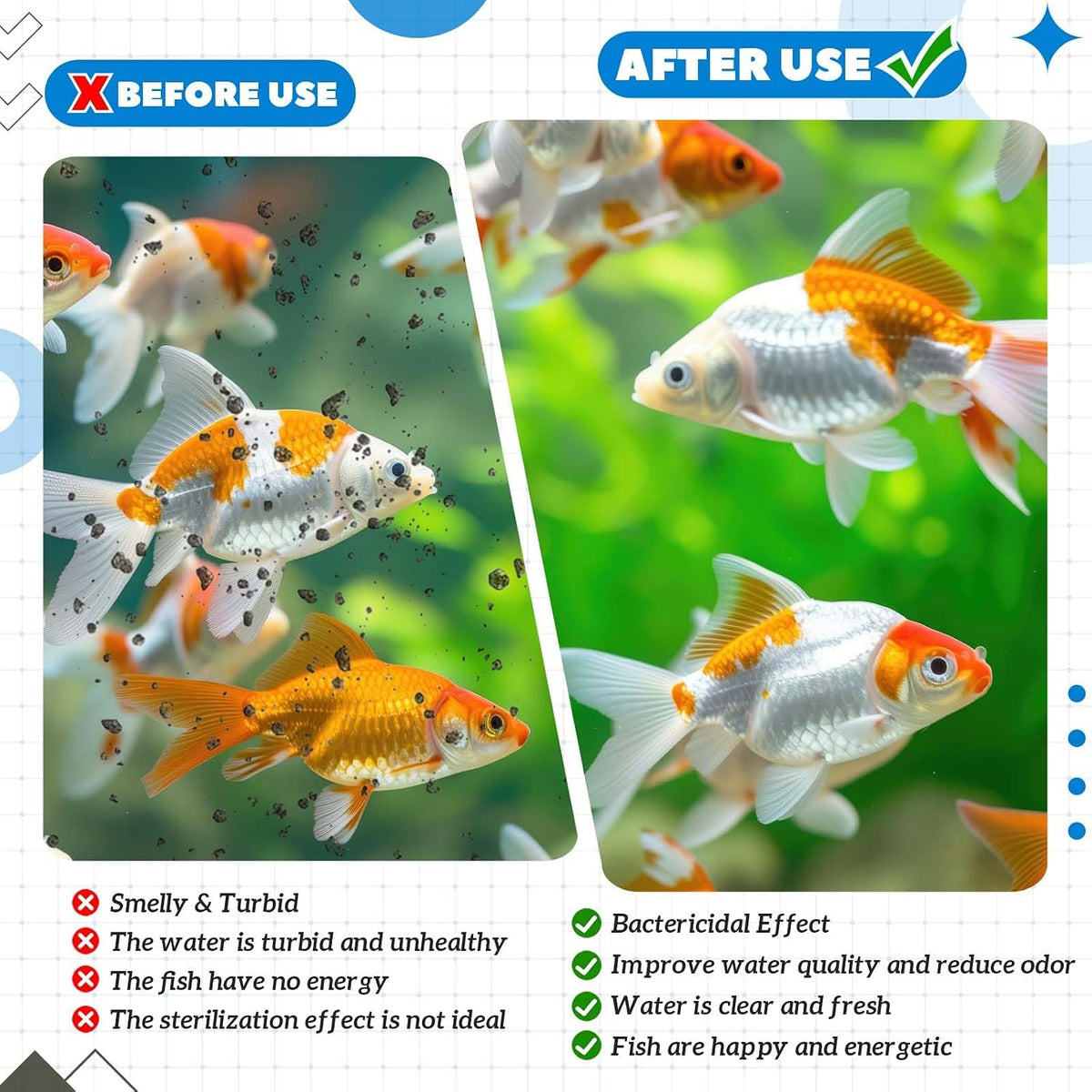 12 Pcs Aquarium Filter Cartridges Compatible with RF-S Filters