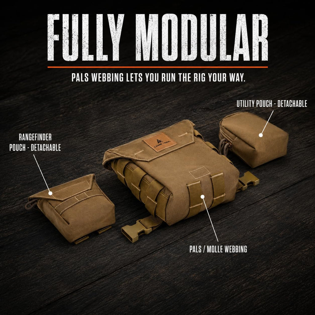 Lone Trail Binocular Harness Chest Pack - Bino Harness Hunting Chest Rig