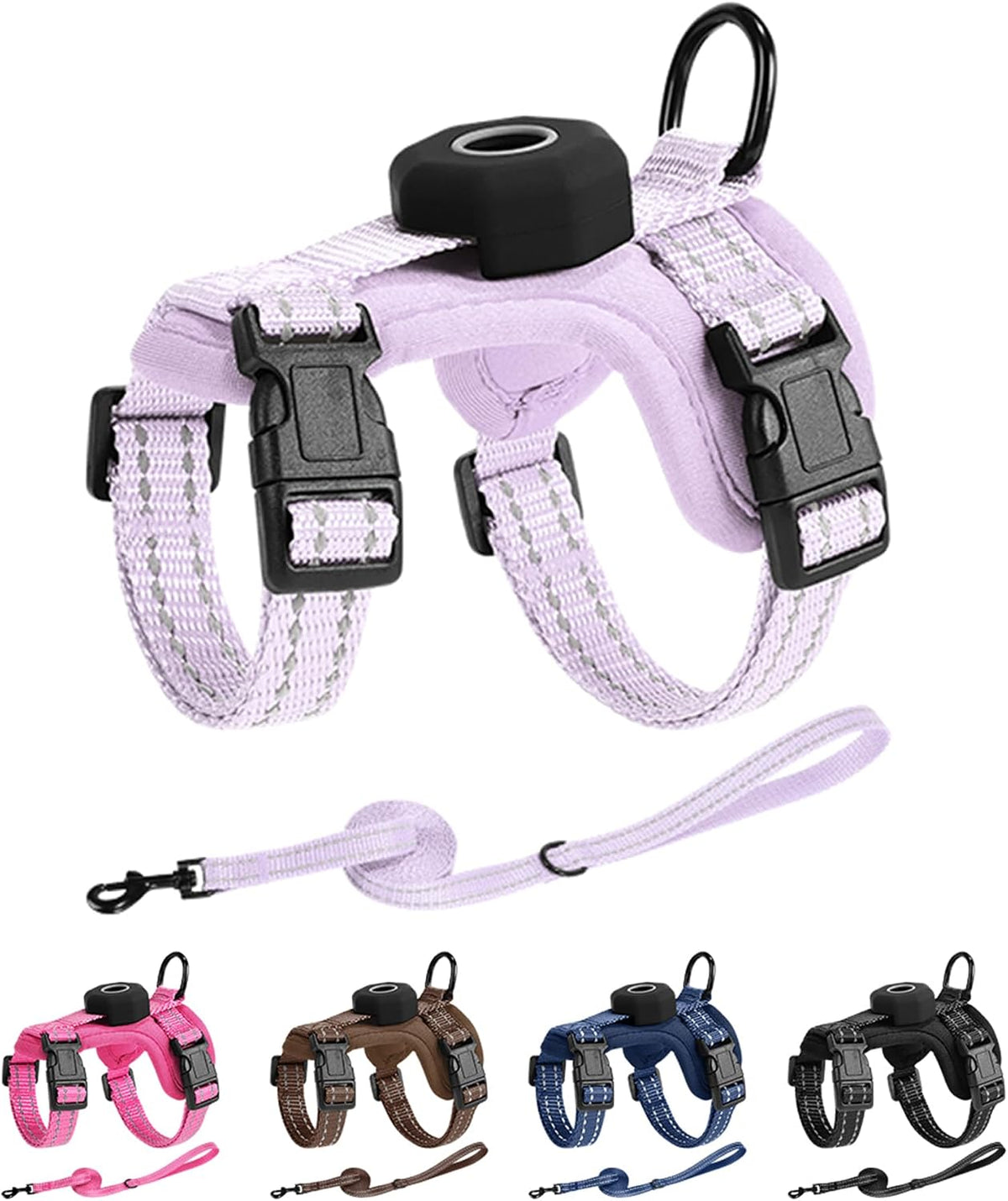 Solmoony Cat Harness & Leash Set, Black Vest Harness for Small & Medium Cat