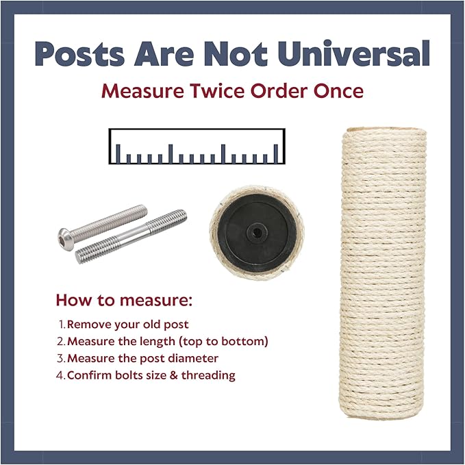 TRIXIE Replacement Sisal Post for Cat Scratching Posts, Backup Scratcher for - Image 4