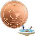 Bird Bath Copper Disk, 4.2" Large Surface Area, Covers 20% More Water Than by FASHTOUR
