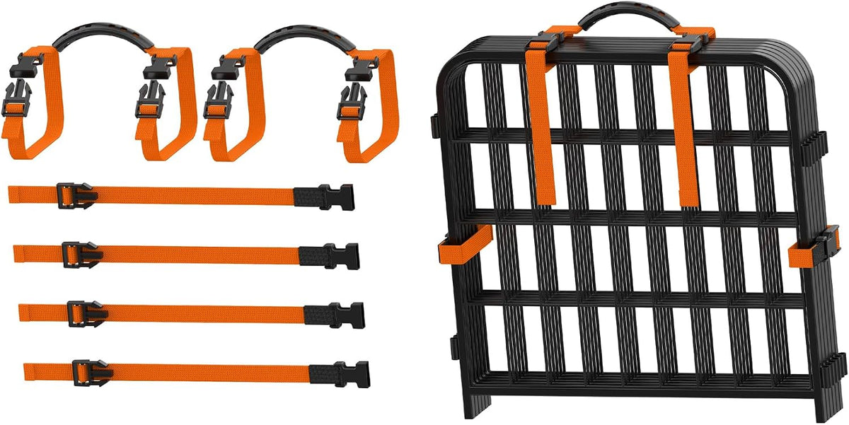 Easy Carry Straps for Dog Playpen, 2Pack, Orange