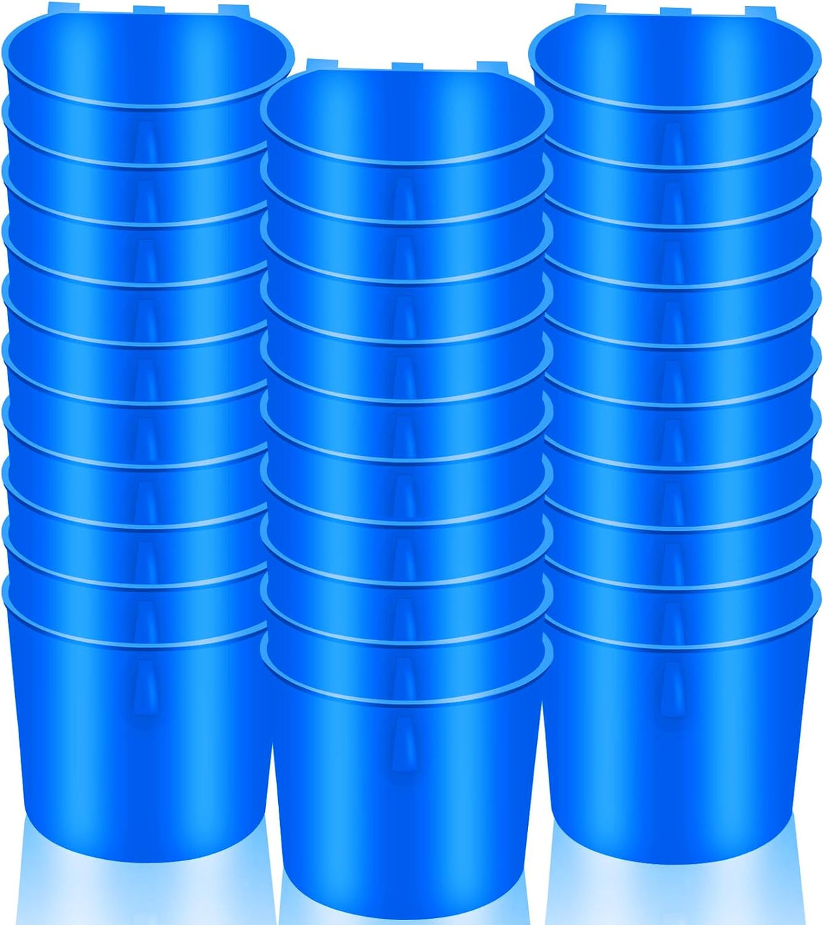 20 Pcs Chicken Coop Feeder Water Cup,16 oz Cage Cups Chicken Feeder Waterer, Cage Cups Birds Hanging Feeders, Chicken Feeder Water Bowl for Parakeet Poultry Pigeon Bunny Wire Cage (Green, 16oz)
