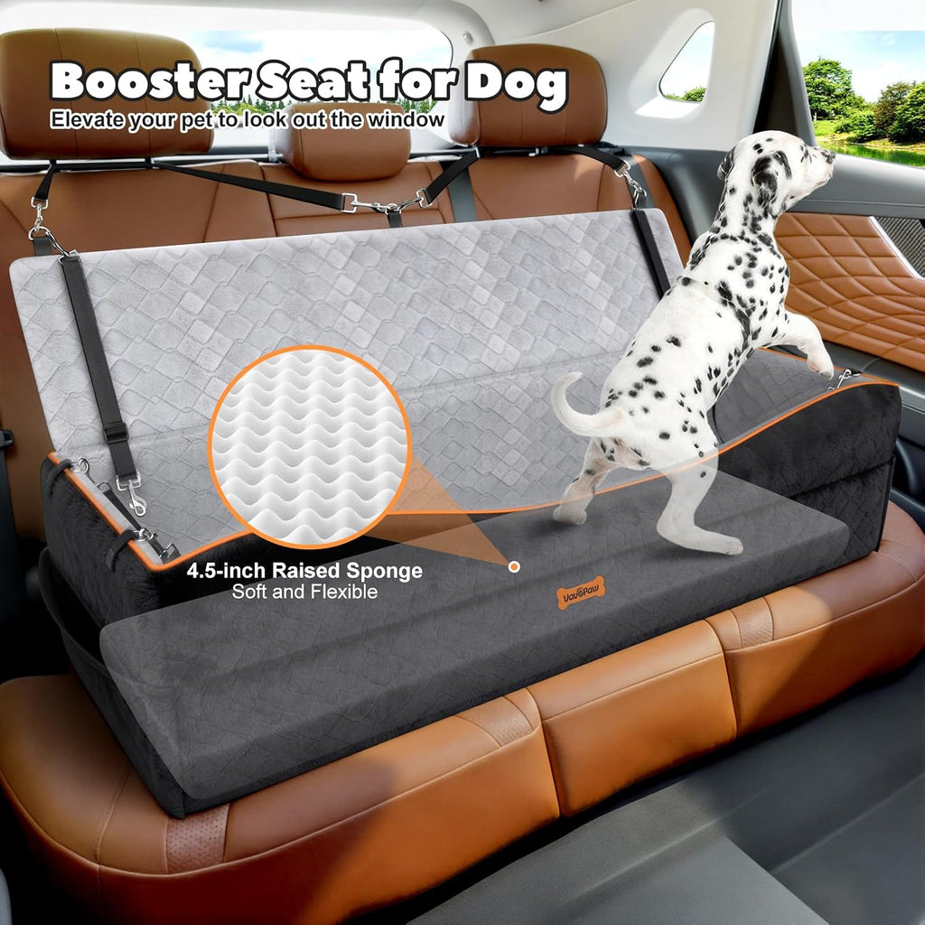 Car Seat for Large Dog for 2 Medium or 3 Small Dogs Under 100Lbs