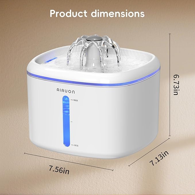 Cat Water Fountain, 84oz/2.5L Pet Cat Fountain – Ultra Quiet Upgraded Automatic - Image 8