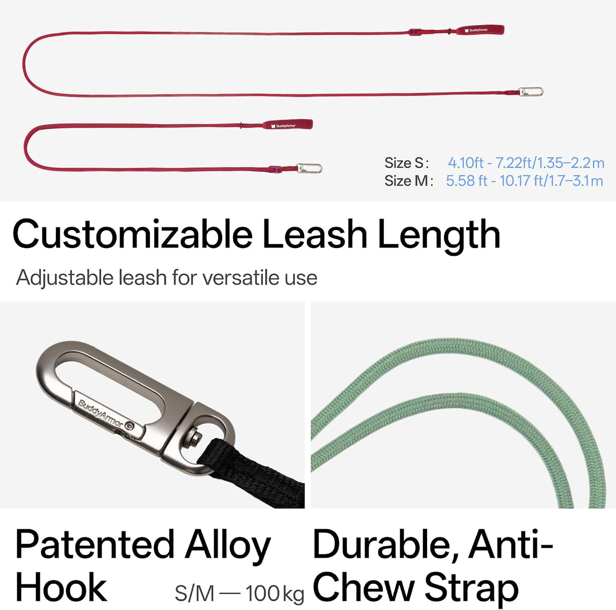 Hands Free Cat Leash Lightweight Adjustable Padded Handle,Black