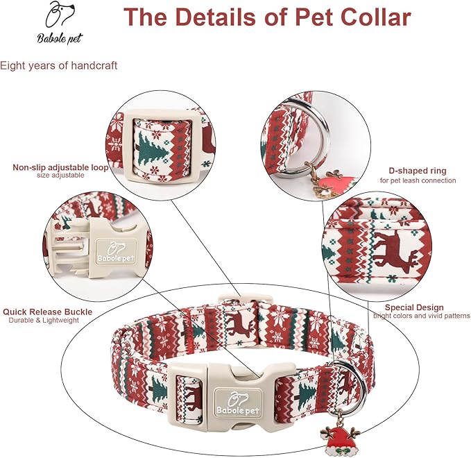 Christmas Dog Collar for Puppy Small Dogs - Image 4