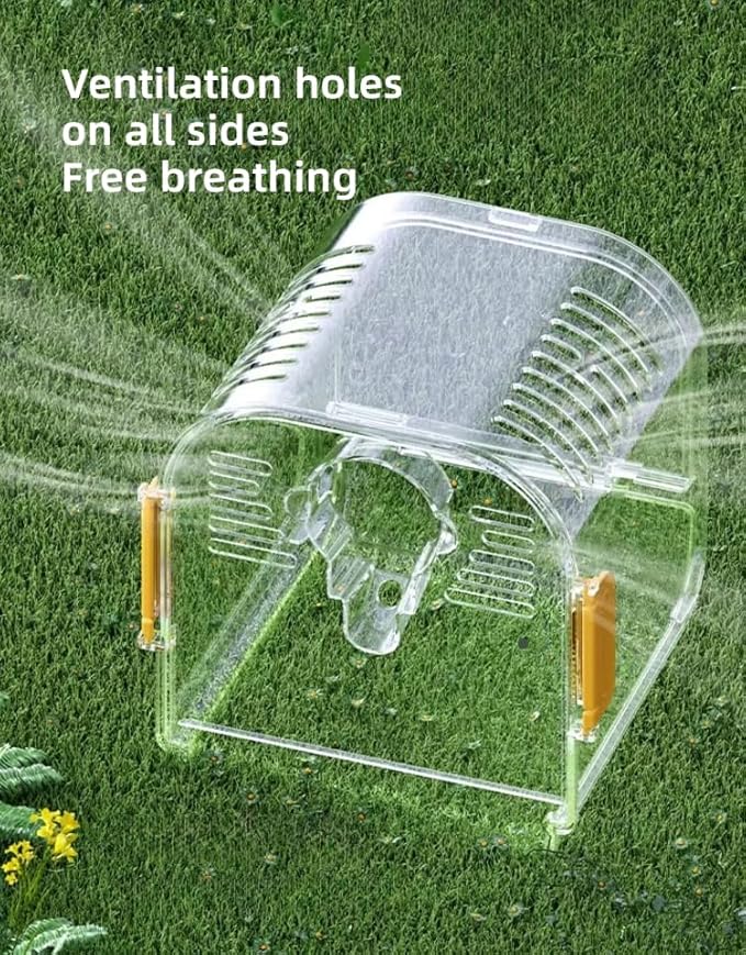 Portable Plastic Bird Cages Lightweight Waterproof Ventilated Travel Bird Cage - Image 5