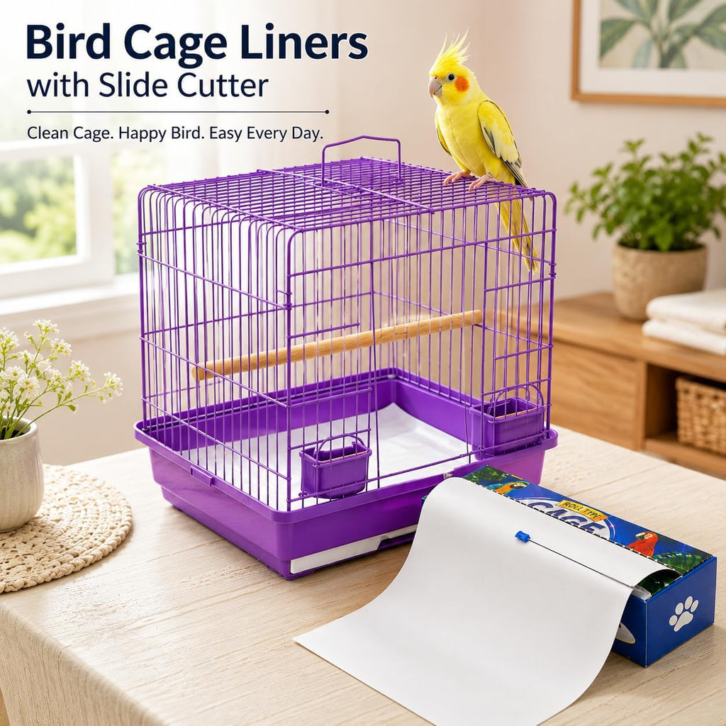 Disposable Bird Cage Liners with Slide Cutter