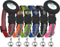 Reflective Cat Collar with AirTag Holders, with Bells, Solid & Safe Collars by BemixPets