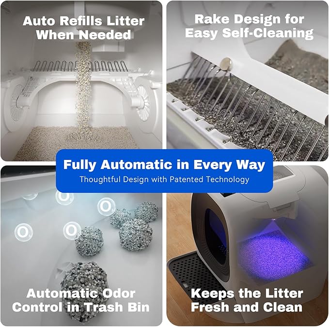 Self Cleaning Litter Box Auto Refill, Automatic Robot Litter Box - Image 4