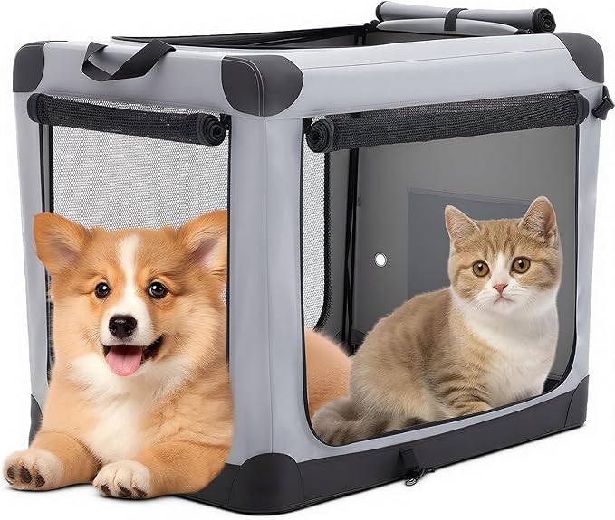 DUMOS Dog Crate 24 Inch Travel Cat Pet Carrier by DumosLifestyle