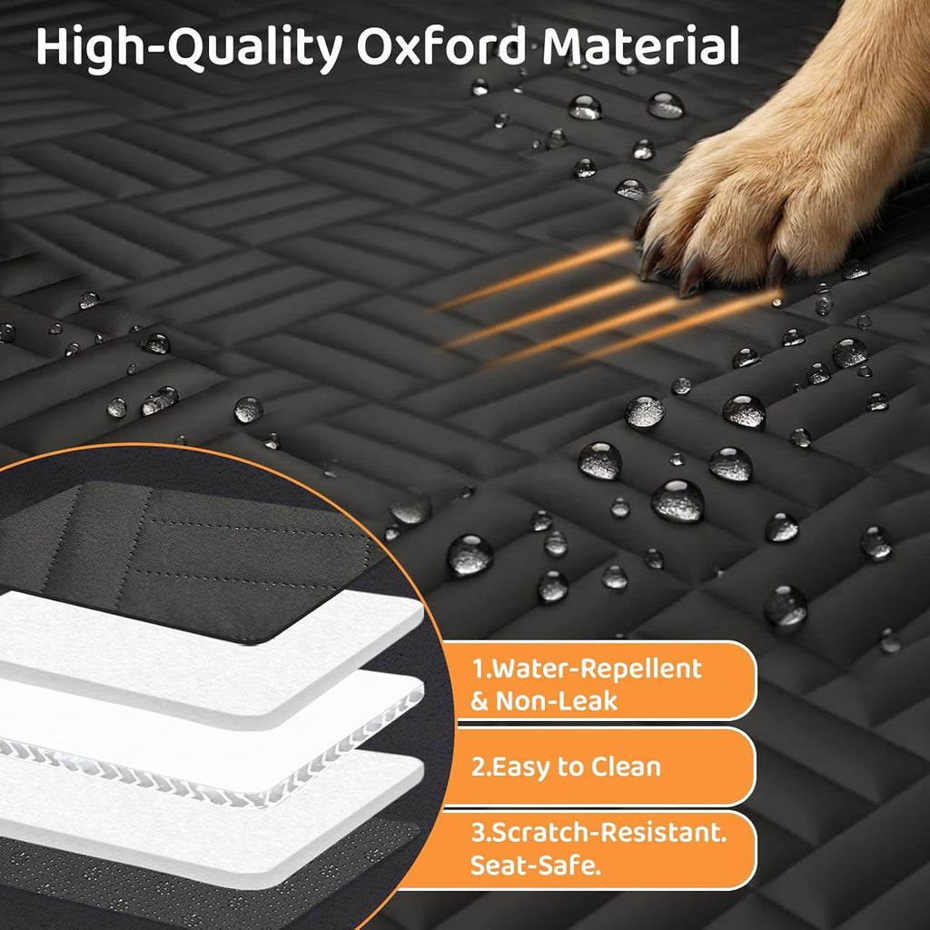 Dog Car Seat Cover for Back Seat Backseat Extender for Dogs with Mesh Window Scratch Resistant Durable and Safer Easy to Use and Clean for Large and Multiple Dogs