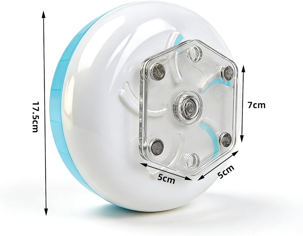 Magnetic Hamster Wheel 7 Inch, Silent Exercise Wheel with No-Drill Magnetic Mount for Wire Cages, Acrylic Cages and Thin Glass Tanks 5101-6