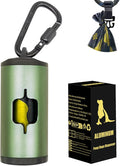 Metal Dog Poop Bag Holder w/Leash Clip|Durable Scratch-Resistant Aluminum|15 by SHAOUMAN