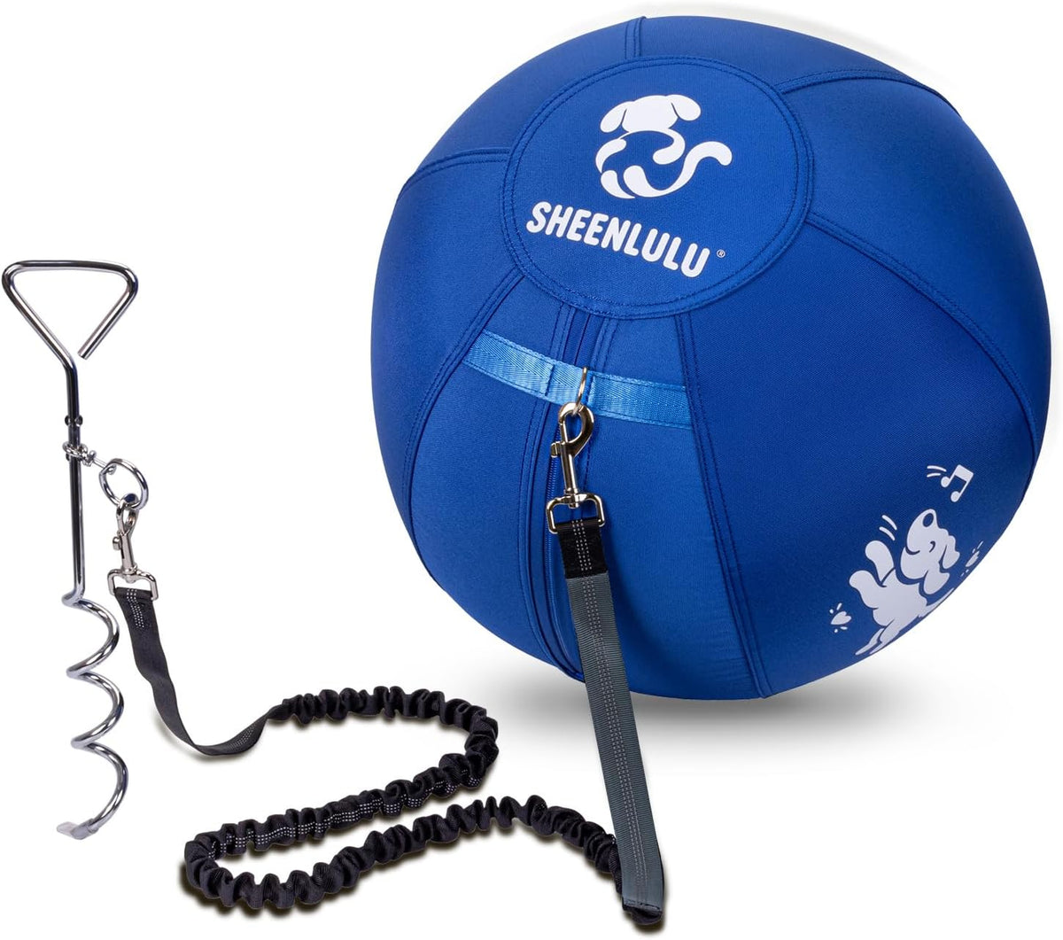 18" Herding Ball for Dogs Tetherball Set, Blue